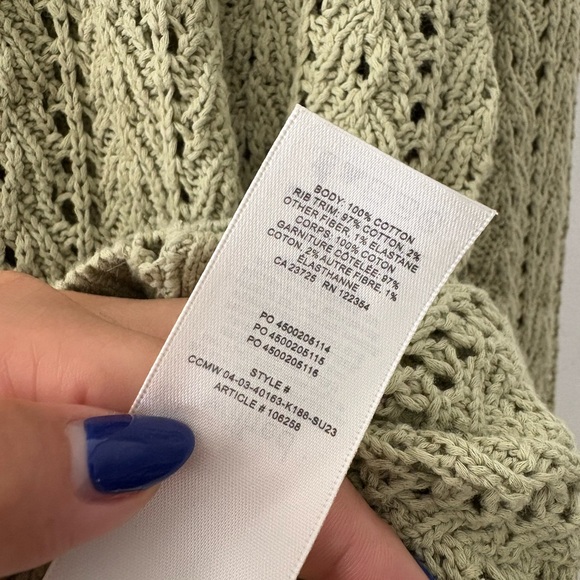 Aritzia Wilfred Sage Open-Knit Cardigan - Picture 5 of 10